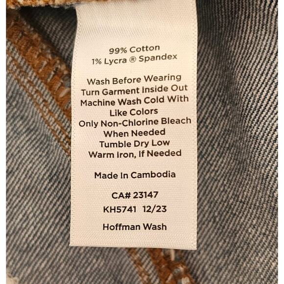 Talbots Wide Leg Crop Jeans High Waist Hoffman Wash Womens SZ 2 - Picture 4 of 12